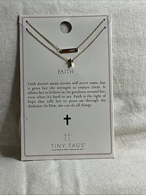 Tiny Tags Faith Necklace